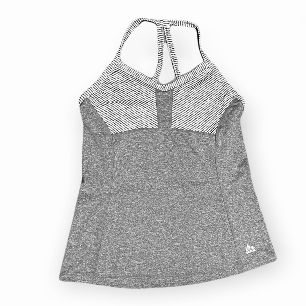 RBX Athletic Gray & White Tank Top